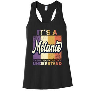 Name Melanie ItS A Melanie Thing Women's Racerback Tank