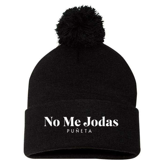 No Me Jodas Pom Pom 12in Knit Beanie