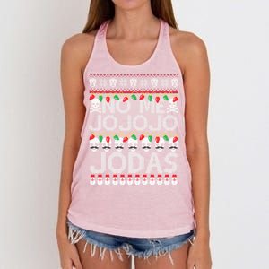 No Me Jo Jo Jo Jodas Christmas Women's Knotted Racerback Tank