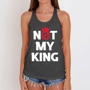 Not My King | King Charles Coronation Women's Knotted Racerback Tank