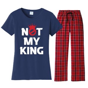 Not My King | King Charles Coronation Women's Flannel Pajama Set