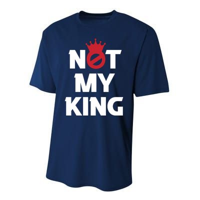 Not My King | King Charles Coronation Performance Sprint T-Shirt