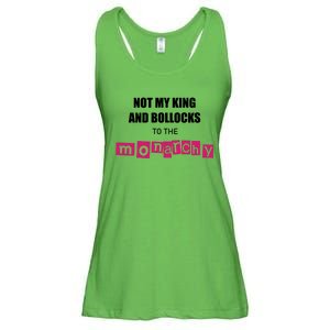 Not My King Bollocks To The Monarchy King Charles Coronation Ladies Essential Flowy Tank