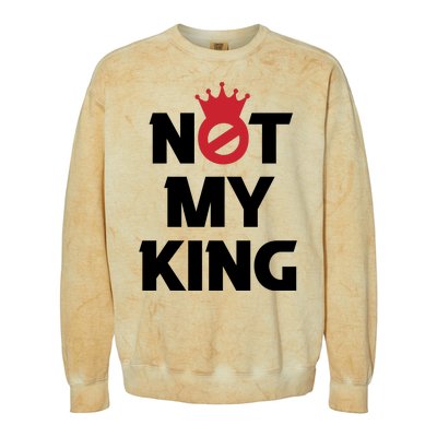 Not My King (Charles III) Colorblast Crewneck Sweatshirt