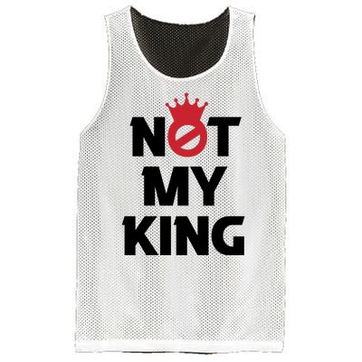 Not My King (Charles III) Mesh Reversible Basketball Jersey Tank