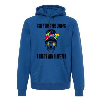 Nn Mother Life Autism Awareness Month Gift For Autism Mom Gift Premium Hoodie