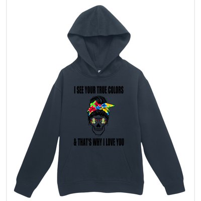 Nn Mother Life Autism Awareness Month Gift For Autism Mom Gift Urban Pullover Hoodie