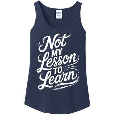 Not My Lesson To Learn Consequences Kamala Harris Voters Ladies Essential Tank