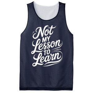 Not My Lesson To Learn Consequences Kamala Harris Voters Mesh Reversible Basketball Jersey Tank