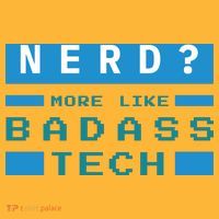 Nerd More Like Badass Tech Sustainable Knit Beanie