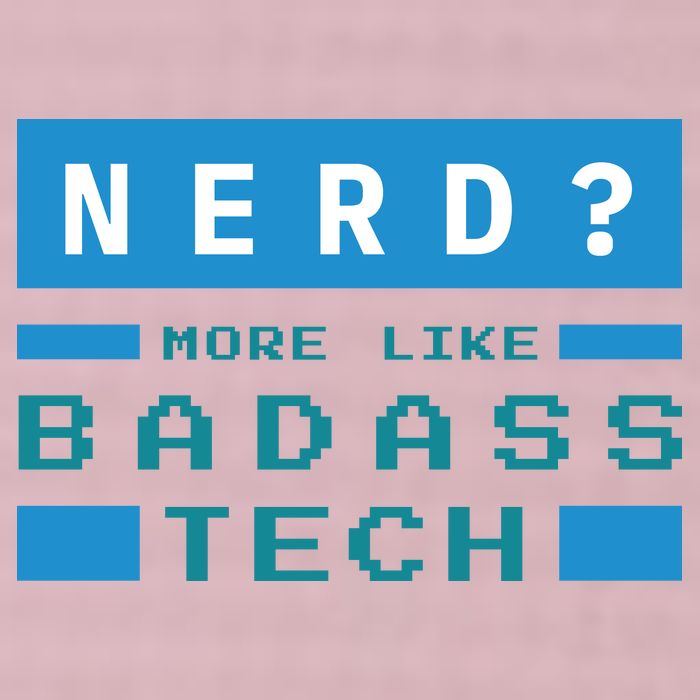 Nerd More Like Badass Tech 25L Jumbo Tote