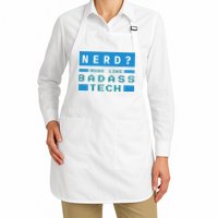 Nerd More Like Badass Tech Apron