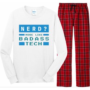 Nerd More Like Badass Tech Long Sleeve Pajama Set