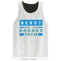 Nerd More Like Badass Tech Mesh Reversible Basketball Jersey Tank