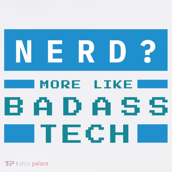 Nerd More Like Badass Tech Valucap Bio-Washed Visor
