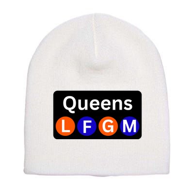 Ny Mets Lfgm Queens Short Acrylic Beanie