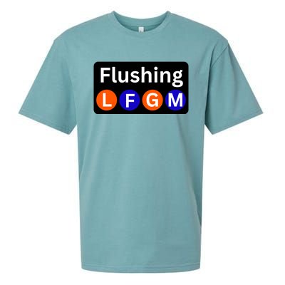 Ny Mets Lfgm Flushing Sueded Cloud Jersey T-Shirt