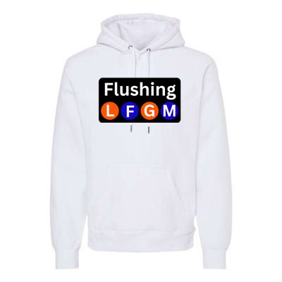 Ny Mets Lfgm Flushing Premium Hoodie