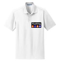 Ny Mets Lfgm Flushing Dry Zone Grid Polo