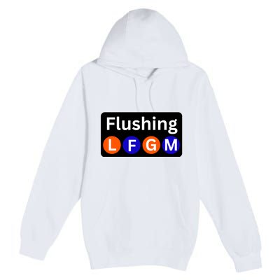 Ny Mets Lfgm Flushing Premium Pullover Hoodie