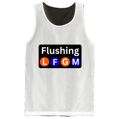 Ny Mets Lfgm Flushing Mesh Reversible Basketball Jersey Tank