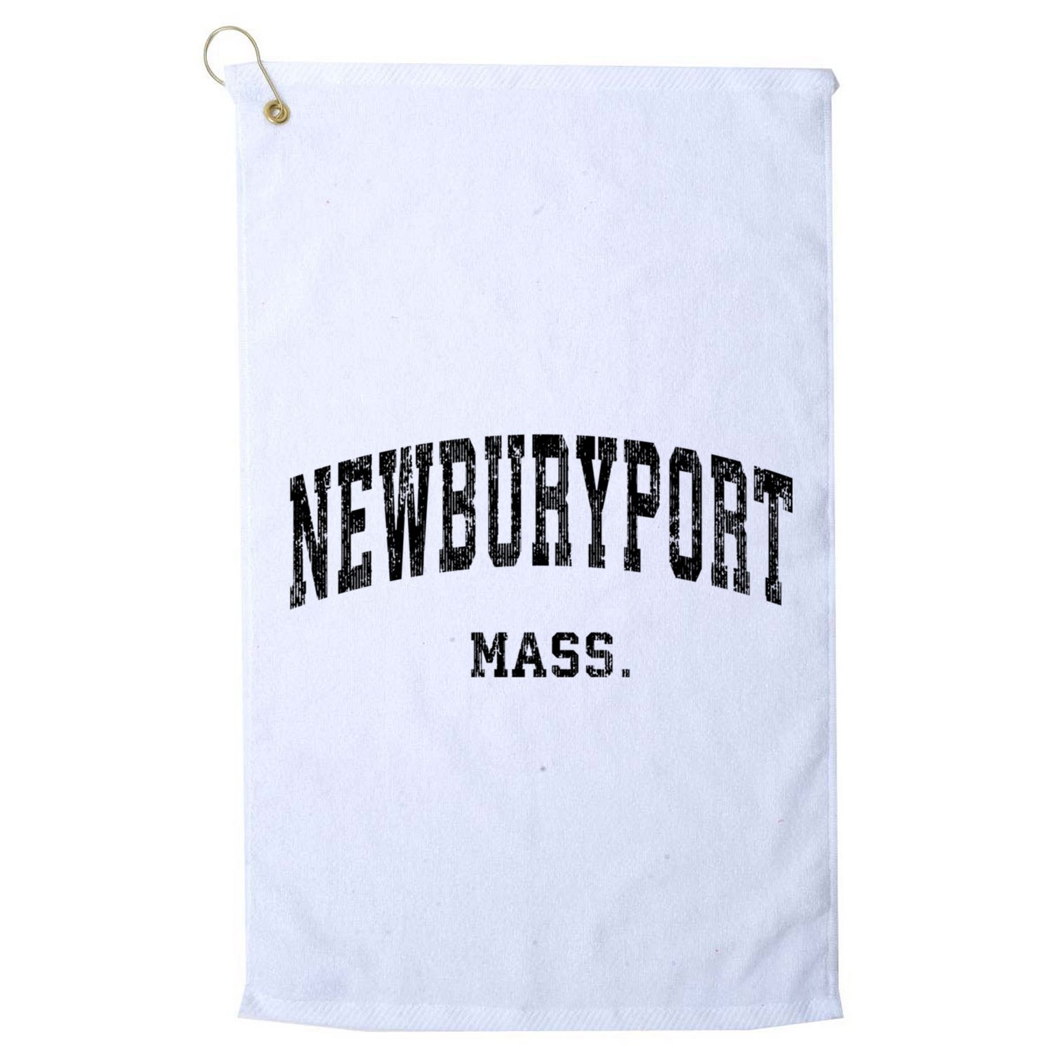 Newburyport Massachusetts Ma Vintage Varsity Sports Golf Towel