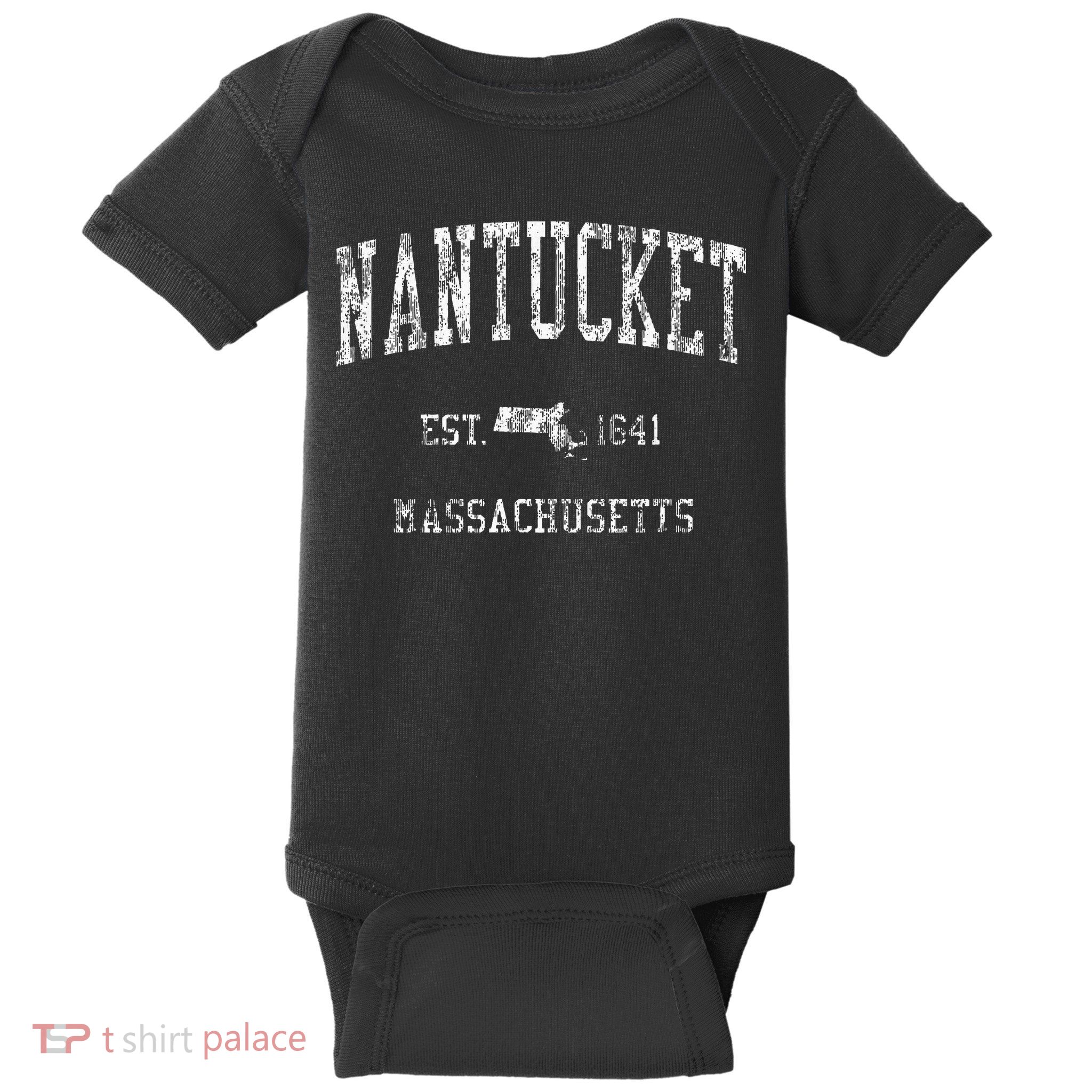 Nantucket Masachusetts Ma Vintage Sports Baby Bodysuit