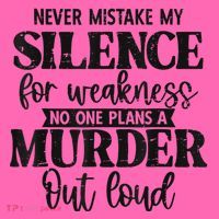 Never Mistake My Silence For Weakness No One Plans A Murder Stripe Pom Pom Beanie