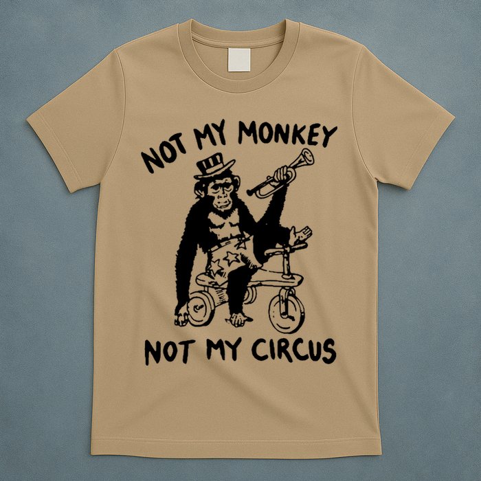Not My Monkey Not My Circus Funny Cycling Monkey Trumpet T-Shirt