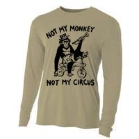 Not My Monkey Not My Circus Funny Cycling Monkey Trumpet Cooling Performance Long Sleeve Crew