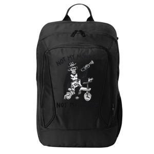 Not My Monkey Not My Circus Funny Cycling Monkey Trumpet City Backpack