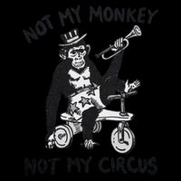 Not My Monkey Not My Circus Funny Cycling Monkey Trumpet Drawstring Bag