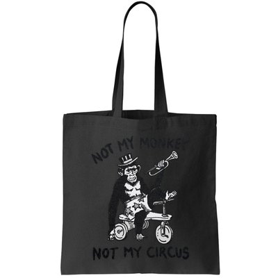 Not My Monkey Not My Circus Funny Cycling Monkey Trumpet Bag