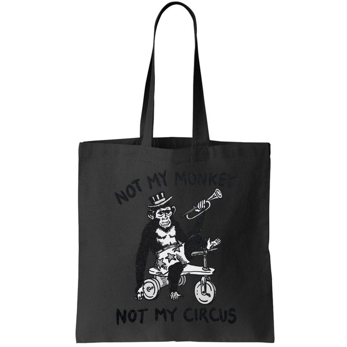 Not My Monkey Not My Circus Funny Cycling Monkey Trumpet Bag