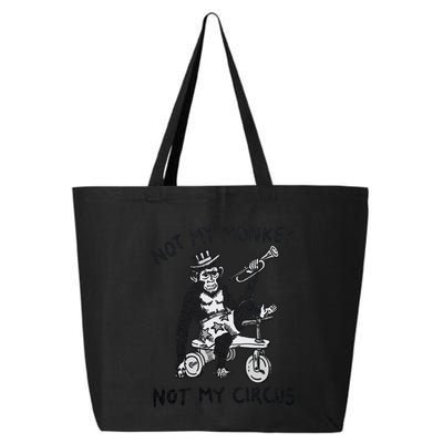 Not My Monkey Not My Circus Funny Cycling Monkey Trumpet 25L Jumbo Tote