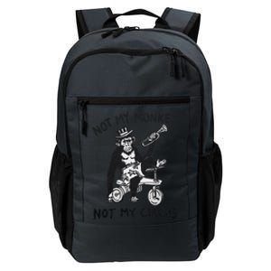 Not My Monkey Not My Circus Funny Cycling Monkey Trumpet Daily Commute Backpack