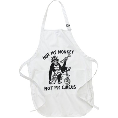 Not My Monkey Not My Circus Funny Cycling Monkey Trumpet Apron