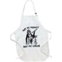 Not My Monkey Not My Circus Funny Cycling Monkey Trumpet Apron