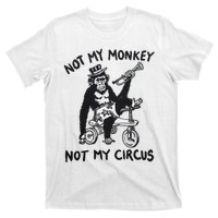 Not My Monkey Not My Circus Funny Cycling Monkey Trumpet T-Shirt