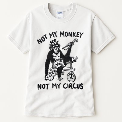 Not My Monkey Not My Circus Funny Cycling Monkey Trumpet Tall T-Shirt