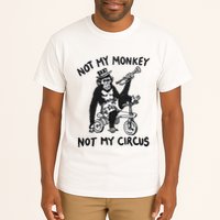 Not My Monkey Not My Circus Funny Cycling Monkey Trumpet Tall T-Shirt