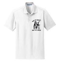 Not My Monkey Not My Circus Funny Cycling Monkey Trumpet Dry Zone Grid Polo