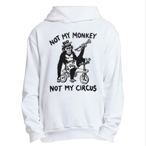 Not My Monkey Not My Circus Funny Cycling Monkey Trumpet Urban Pullover Hoodie