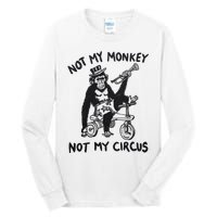 Not My Monkey Not My Circus Funny Cycling Monkey Trumpet Tall Long Sleeve T-Shirt