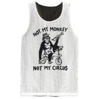 Not My Monkey Not My Circus Funny Cycling Monkey Trumpet Mesh Reversible Basketball Jersey Tank