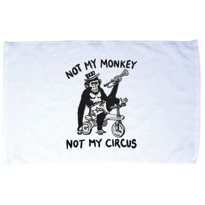 Not My Monkey Not My Circus Funny Cycling Monkey Trumpet Microfiber Hand Towel