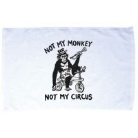 Not My Monkey Not My Circus Funny Cycling Monkey Trumpet Microfiber Hand Towel