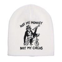 Not My Monkey Not My Circus Funny Cycling Monkey Trumpet Short Acrylic Beanie