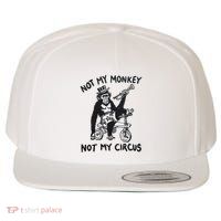 Not My Monkey Not My Circus Funny Cycling Monkey Trumpet Wool Snapback Cap