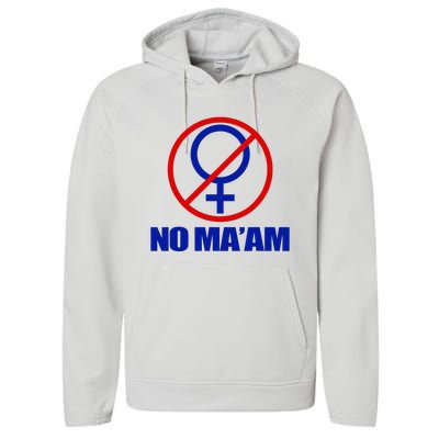 No Maam Married With Children No Maam Performance Fleece Hoodie